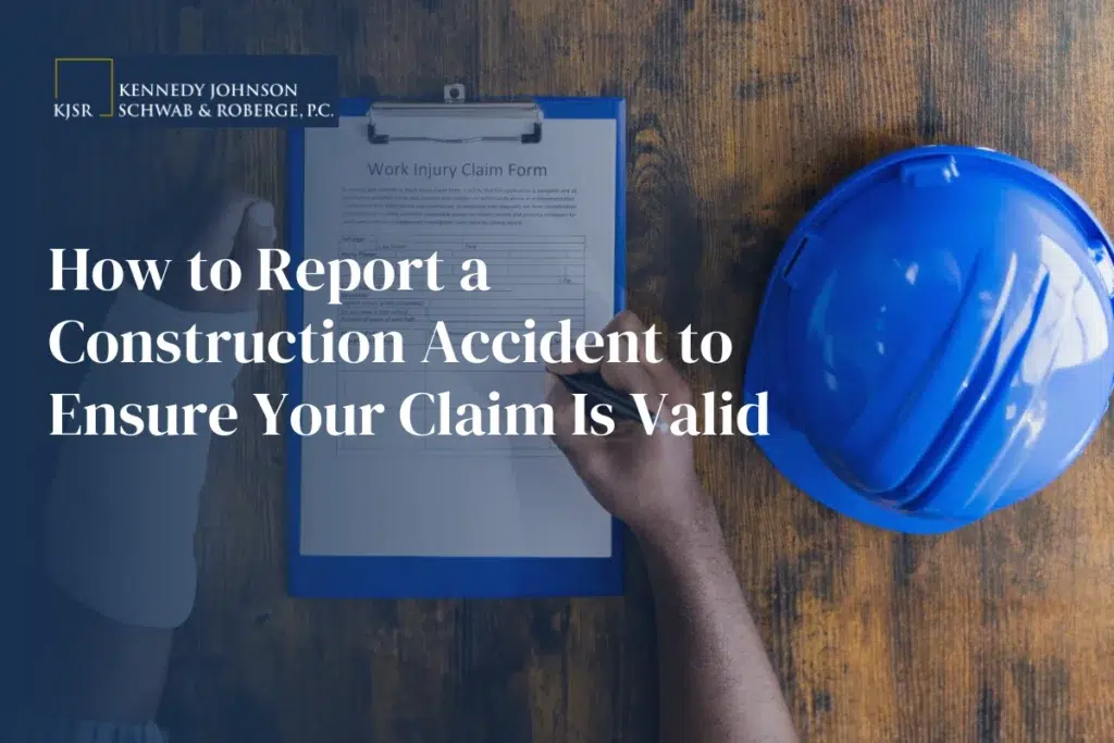 A man filling out a work injury claim form. How To Report a Construction Accident to Ensure Your Claim Is Valid