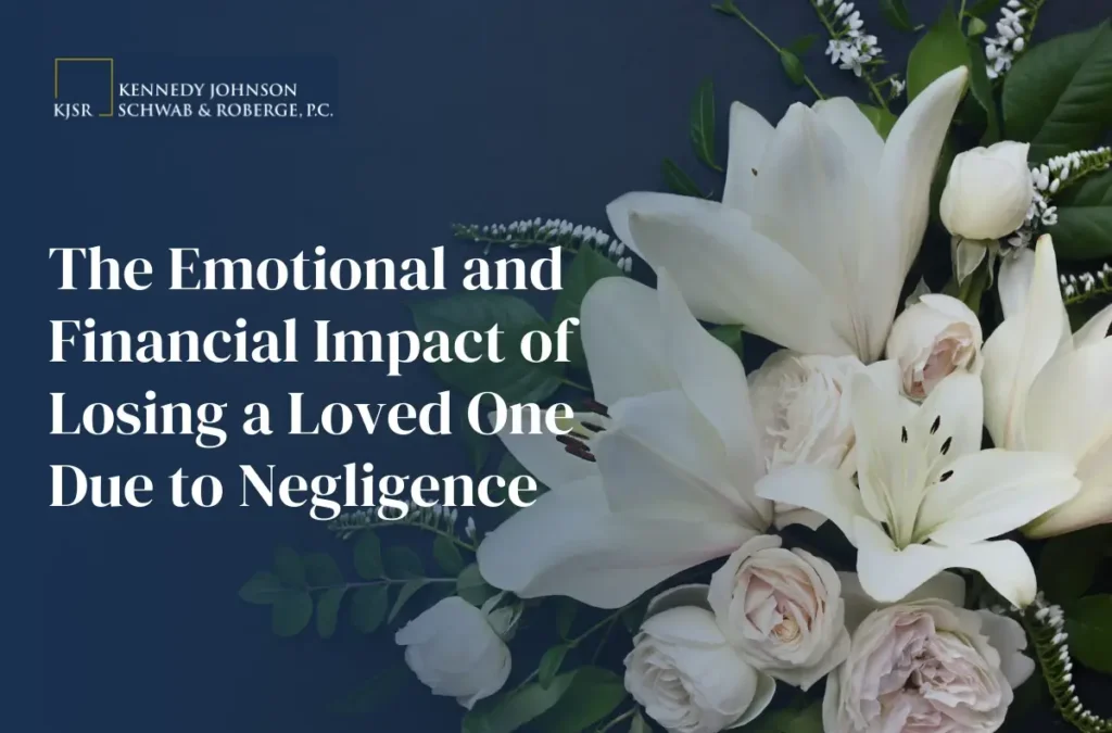 A floral arrangement. Impact of Losing a Loved One Due to Negligence